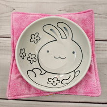 Load image into Gallery viewer, Panda Sushi Dim Sum in Blue or Pink - Reversible 100% Cotton Bowl Cozy