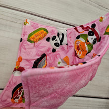 Load image into Gallery viewer, Panda Sushi Dim Sum in Blue or Pink - Reversible 100% Cotton Bowl Cozy