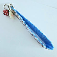 Load image into Gallery viewer, Bunnies Saying Hi! Key Chain Fob with Your Choice of Rose Gold, Yellow Gold or Silver Hardware