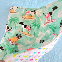 Load image into Gallery viewer, Surfing Dogs - Reversible 100% Cotton Bowl Cozy
