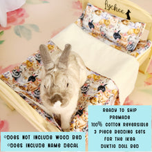 Load image into Gallery viewer, Premade 3 Piece Bedding Sets 100% Cotton Reversable - for the IKEA Duktig Doll Bed