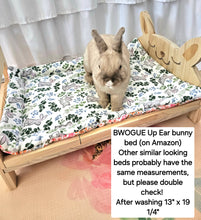 Load image into Gallery viewer, Design Your Own 100% Cotton Bunny Flop Pad in 6 Sizes - Small Mattress, Medium, Large or Xlarge Free US Shipping
