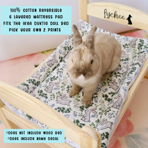 By the Piece/Different Combos - Build Your Own Bedding Set - Pad, Pillow or Blanket (Fits Carriers and the Ikea Duktig Doll Bed or similar)