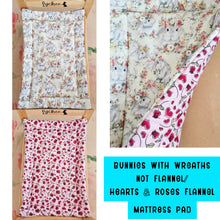 Load image into Gallery viewer, Premade 100% Cotton Flop Pad Mattress Small Size 13" x 19" - Ready to Ship - Free US Shipping