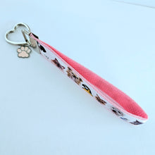 Load image into Gallery viewer, All Animals are Precious Heart Key Fob Wristlet