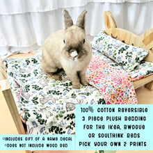 Load image into Gallery viewer, Design Your Own 100% Cotton Bunny Bedding Set for Wood Bunny Beds
