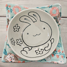 Load image into Gallery viewer, Hedgehogs and Roses - Reversible 100% Cotton Bowl Cozy
