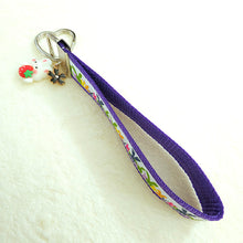 Load image into Gallery viewer, Bunny Family with Strawberry Bunny & Flower Charms