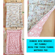 Load image into Gallery viewer, Premade 100% Cotton Flop Pad Mattress Small Size 13" x 19" - Ready to Ship - Free US Shipping