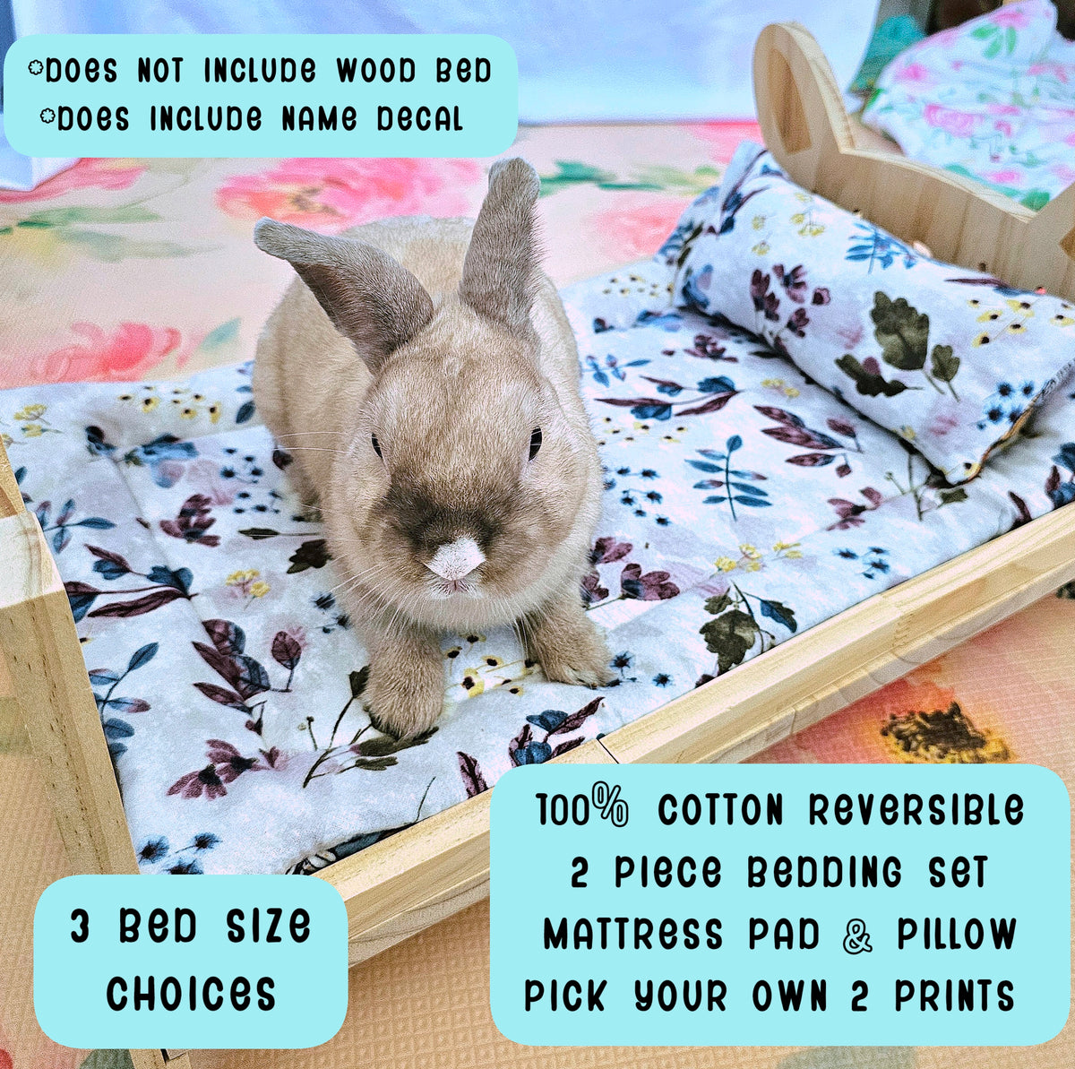 Wooden bunny bed cheap