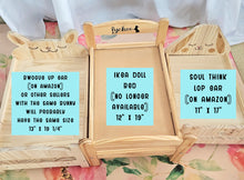 Load image into Gallery viewer, Design Your Own 100% Cotton Bunny Bedding Set for Wood Bunny Beds