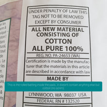 Load image into Gallery viewer, Design Your Own 100% Cotton Bunny Flop Pad in 6 Sizes - Small Mattress, Medium, Large or Xlarge Free US Shipping