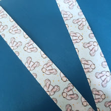 Load image into Gallery viewer, Bunny Butt Lanyard with Silver Heart Clasp