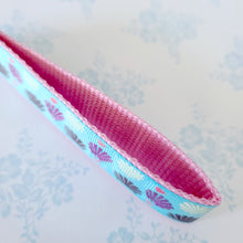 Load image into Gallery viewer, Sparkly Shells on Yellow Gold Key Chain Fob with Shell Charm