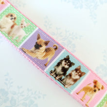 Load image into Gallery viewer, Chihuahua Silver Key Chain Fob with Glitter Paw Print Charm