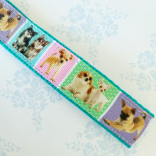 Load image into Gallery viewer, Chihuahua Silver Key Chain Fob with Glitter Paw Print Charm