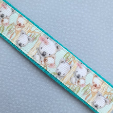 Load image into Gallery viewer, Koala Bears on Watercolor Bamboo Rose Gold Key Chain Fob with Rose Charm