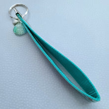 Load image into Gallery viewer, Sea Animal Key Chain Fob with Turtles Dolphins Starfish & Whales includes Dolphin or Turtle Charm