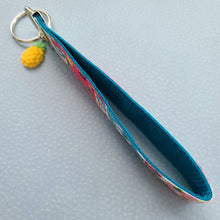 Load image into Gallery viewer, Llamas and Happy Cactus on Silver Key Chain Fob with Cactus or Pineapple Charm