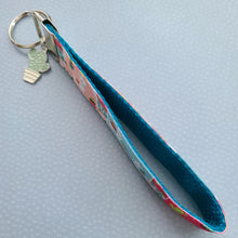 Load image into Gallery viewer, Llamas and Happy Cactus on Silver Key Chain Fob with Cactus or Pineapple Charm