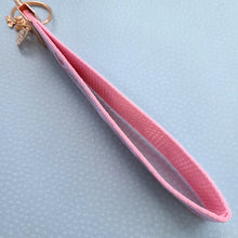 Load image into Gallery viewer, Elephant Mommy & Baby Love Sparkles on Rose Gold Key Chain Fob with Rose Charm