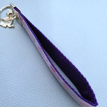 Load image into Gallery viewer, Elephant Mommy & Baby Love Sparkles on Rose Gold Key Chain Fob with Rose Charm