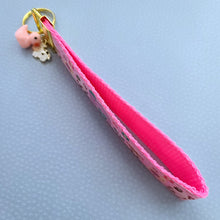 Load image into Gallery viewer, Farm Animals Cuteness Overload on Rose or Yellow Gold Key Chain Fob includes Duck and Cow Charm