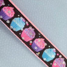 Load image into Gallery viewer, Cupcakes with Sparkles Key Chain Fob with Cute Donut with Sprinkles Charm