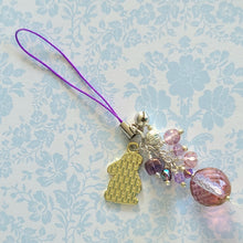 Load image into Gallery viewer, Crystal Bunny Bag/Cell Phone Charms