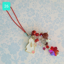 Load image into Gallery viewer, Crystal Bunny Bag/Cell Phone Charms