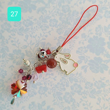 Load image into Gallery viewer, Crystal Bunny Bag/Cell Phone Charms