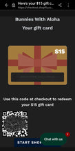 Load image into Gallery viewer, Bunnies With Aloha Gift Card