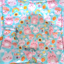 Load image into Gallery viewer, Bunnies Love You Mint Green &amp; Strawberries Polka Dots - 100% Cotton Bowl Cozy
