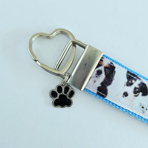 All Animals are Precious Heart Key Fob Wristlet