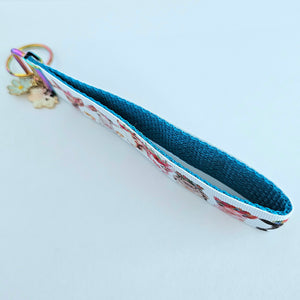 Animals with Leipo'o (Wreaths) - Key Chain Fob with Your Choice of Rose Gold, Yellow Gold or Silver Hardware
