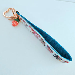 Animals with Leipo'o (Wreaths) - Key Chain Fob with Your Choice of Rose Gold, Yellow Gold or Silver Hardware