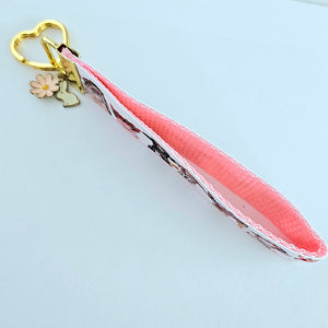 Animals with Leipo'o (Wreaths) - Key Chain Fob with Your Choice of Rose Gold, Yellow Gold or Silver Hardware