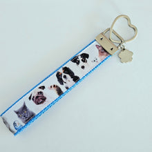Load image into Gallery viewer, All Animals are Precious Heart Key Fob Wristlet
