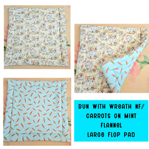 Premade 100% Cotton Large 20" x 20" Flop Pads - Ready to Ship - Free US Shipping