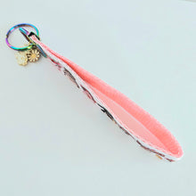 Load image into Gallery viewer, Animals with Leipo&#39;o (Wreaths) - Key Chain Fob with Your Choice of Rose Gold, Yellow Gold or Silver Hardware
