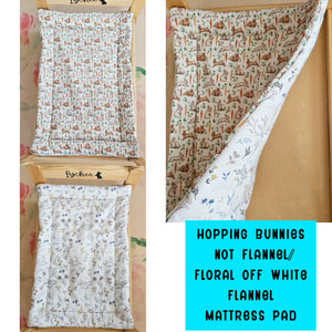 Premade 100% Cotton Flop Pad Mattress Small Size 13" x 19" - Ready to Ship - Free US Shipping