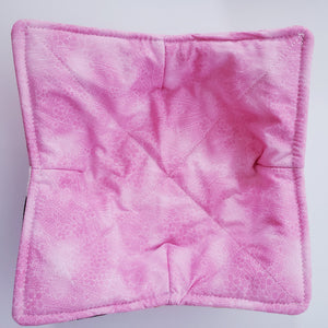 Panda Sushi Dim Sum in Pink,, Blue or Purple - Reversible 100% Cotton Bowl Cozy