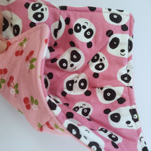 Load image into Gallery viewer, Pandas and Cherries - Reversible 100% Cotton Bowl Cozy
