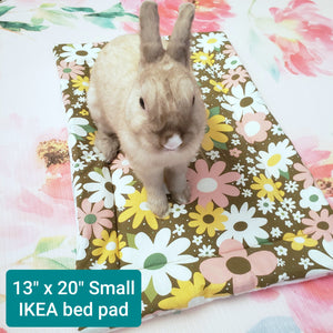 Design Your Own 100% Cotton Bunny Flop Pad in 3 Sizes - Small IKEA Bed, Med or Large Free US Shipping