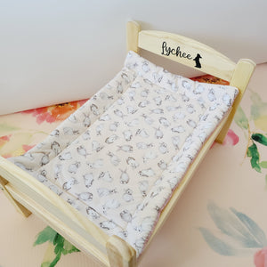 Premium Bunnies on Blush - Bedding Pad for Ikea Bunny Bed or Carriers or Castle Padding Set - Pick your own Combo FREE US SHIPPING