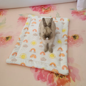 Design Your Own 100% Cotton Bunny Flop Pad in 3 Sizes - Small IKEA Bed, Med or Large Free US Shipping