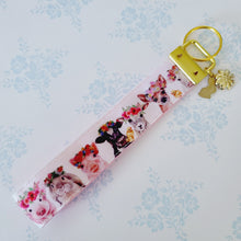 Load image into Gallery viewer, Animals with Haku Leis - Key Chain Fob with Your Choice of Rose Gold, Yellow Gold or Silver Hardware
