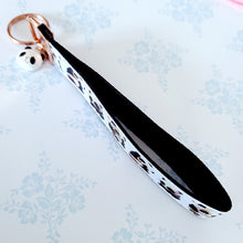 Load image into Gallery viewer, Pandas Being Adorable Key Fob Chain with Enameled Panda Charm
