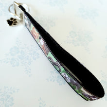 Load image into Gallery viewer, Pit Bull Key Fob / Key Chain with Enameled Paw Print Charm
