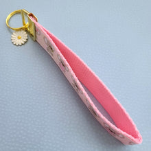 Load image into Gallery viewer, Koalas with Hearts on Rose Gold Key Fob /Koala Key Chain with Rose Charm
